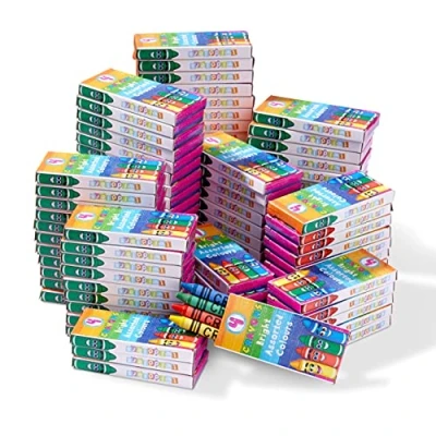 Abbildung von THE TWIDDLERS 144 Wachsmalstiften, 4 Farben pro Karton (576 Gesamt) Gastgeschenke, Mitbringsel, Mitgebsel für Kindergeburtstag, Kindergarten, Grundschule