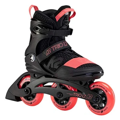 Abbildung von K2 Skates Unisex Inline TRIO LT 100 SHORT CUFF, black coral, 30F0128.1.1.080