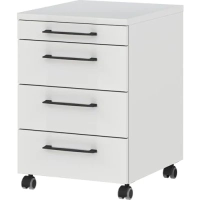 Abbildung von Germania Rollcontainer 4251 69 GW Profi, in Lichtgrau, mit Utensilienfach, 42 x 61 49 cm (BxHxT)