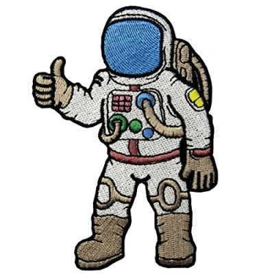 Abbildung von Astronaut Eine Reise Zum Raum Besticktes Eisen Auf Nähen Patch