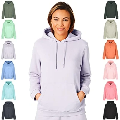 Abbildung von Light &amp; Shade LSLSWT005 Super Soft Touch Loungewear Kapuzen Sweatshirt Oberteil für Damen, Lavendel, XL