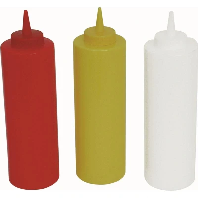 Abbildung von Quetschflasche PE 0,7 ltr. drei Farben