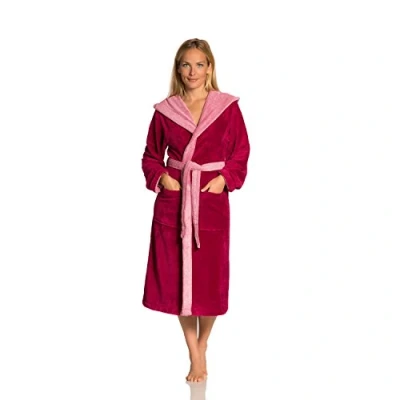 Abbildung von Vossen Poppy Unisex Bademantel, Größe: XL, Cranberry