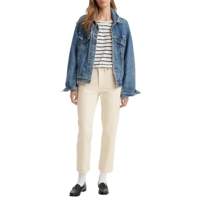 Abbildung von Levi&#039;s Damen 501® Crop Jeans,Ecru Booper No Damage,26W / 26L