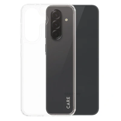 Abbildung von Samsung Galaxy A36 Hülle Recycelter Kunststoff CARE by PanzerGlass Hard Case/Backcover Handyhülle Transparent Shockproof/Stoßfest