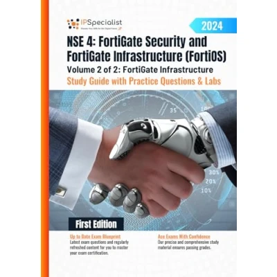 Abbildung von NSE 4: FortiGate Security and Infrastructure (FortiOS) Study Guide with Practice Questions &amp; Labs Volume 2 of 2: Infrastructure: ... Labs: 1st Edition 2024, Band 2)