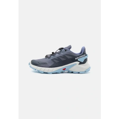 Abbildung von Salomon Supercross 4 Laufschuh Trail, Damen, Größe: 41 1/3, Grisaille/white/blue Schuhe