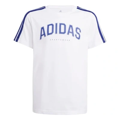 Abbildung von adidas Performance Colleg TEE Junior Unisex Tshirt print für Kinder, Größe: 152, White