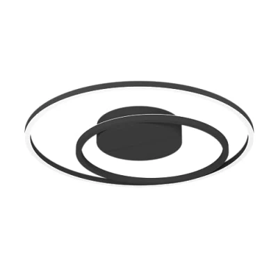 Abbildung von Eglo 900728 Deckenleuchte CALAGRANO Z Alu, Stahl schwarz LED 21,5W 3000 6500K H:3.5cm Ø45cm dimmbar mit Connect Funktion