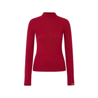Abbildung von Pepe Jeans Damen Izabel Turtleneck Strickwaren, Rot (Burnt Red), L