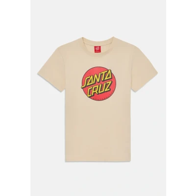 Abbildung von Santa Cruz Youth Classic DOT Unisex Tshirt print für Kinder, Größe: 152 164, Chalk