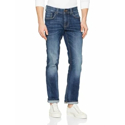 Abbildung von camel active Houston Jeans Straight Leg, Herren, Größe: 44x32, Dark blue denim