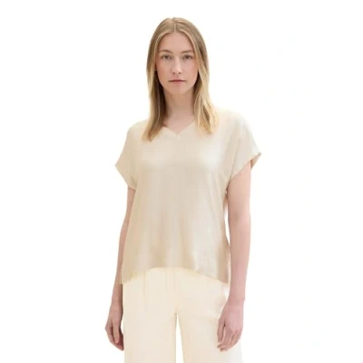 Abbildung von TOM TAILOR Damen 1043836 Basic T Shirt aus Baumwolle, 16348 Pink Velvet, XX Large