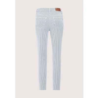 Abbildung von Madeleine Gestreifte Jeans Slim Fit White midnight blue, Damen, Größe: 42, blue