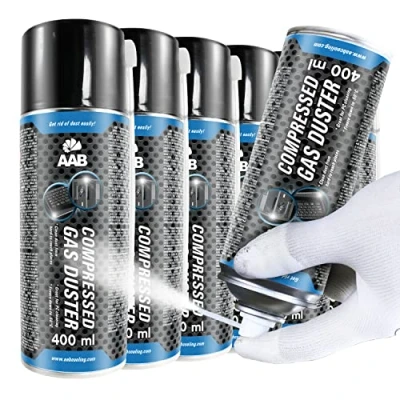Abbildung von AABCOOLING Kältespray Reiniger 6 x 400ml, Druckluftspray, Icespray für Schnelles Einfrieren, Einfaches Abkühlen von Mechanischen und Elektronik Teilen, Eisspray, Kühlspray, Kühler, 50C