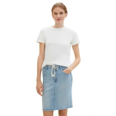 Abbildung von TOM Tailor Minirock, Damen, Größe: 34, Light stone blue denim