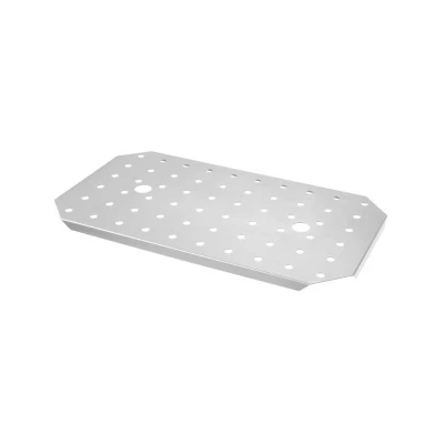 Abbildung von HENDI GN Abtropfgitter 1/4 Edelstahl 40 bis 300 C gelocht stapelbar, Gastro Einlegeboden