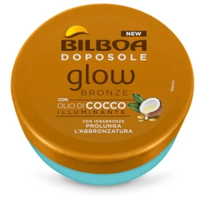 Abbildung von Bilboa After Sun Intensive Bronze, Aftersun mit Mandelöl, feuchtigkeitsspendend und pflegend, verlängert die Bräunung Pflege, dermatologisch getestet, 250 ml