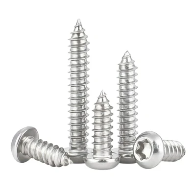 Abbildung von Qrity 50 STÜCKE M3x20mm selbstschneidende Schraube, Torx Flachkopfschrauben, Edelstahl Rundkopf Selbstbohrende Schrauben