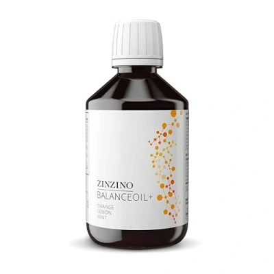 Abbildung von ZinZino BalanceOil+ Fischöl mit Omega 3 2478 mg, 9, Vitamin D3, Tocopherol, DHA, EPA Olivenöl Zitronengeschmack, 300 ml