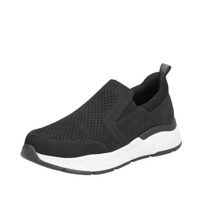 Abbildung von Rieker Herren B5062 Slipper, Schwarz, 45 EU Weit