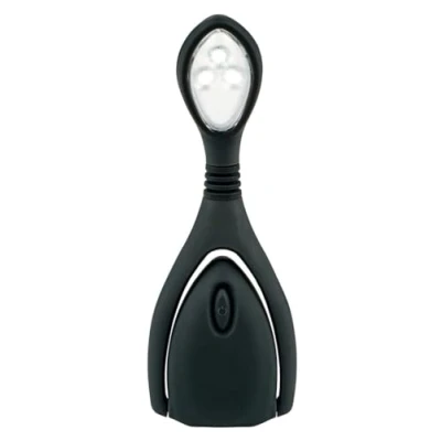 Abbildung von moses. libri_x Leselicht Lumi® Plus Recharge Anthrazit, Klemmleuchte mit stufenlosem Dimmer zum Lesen im Dunkeln, wiederaufladbare LED Leselampe trendigen Look