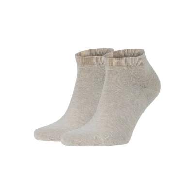 Abbildung von Falke Happy 2PACK Everyday Casual Socken, Herren, Größe: 39 42, Beige