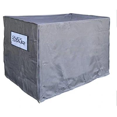 Abbildung von QUICK STAR Gitterbox Abdeckung 125x85x87cm Grau Schutzhülle Abdeckplane Versandtasche