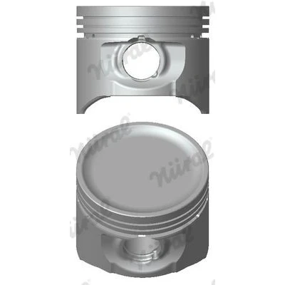 Abbildung von NÜRAL 87 154400 00 Kolben 75 PEUGEOT: 106 I Hatchback, 207 CITROËN: C3 II