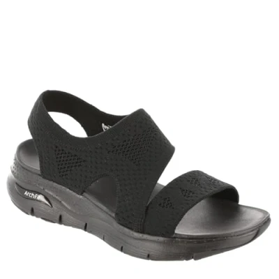 Abbildung von Skechers Sport ARCH FIT Plateausandalette, Damen, Größe: 39, Black Schuhe