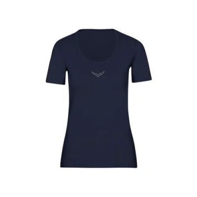 Abbildung von Trigema Damen 502211 T Shirt, Blau (blau 046), 48 (Herstellergröße: XL)