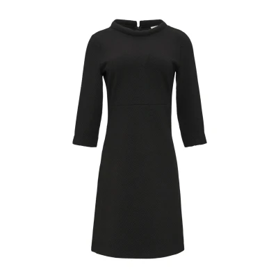 Abbildung von s.Oliver Black Label MIT Struktur Jerseykleid, Damen, Größe: 40, Schwarz