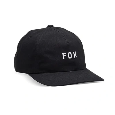 Abbildung von Fox Racing W Wordmark Adjustable Hat Windbreaker Damen, Schwarz, Einheitsgröße