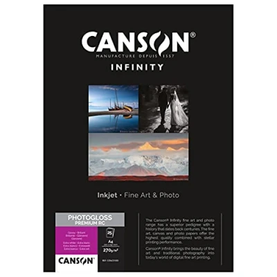 Abbildung von Canson 206231003 PhotoGloss Premium RC Box, Photopapier, A4