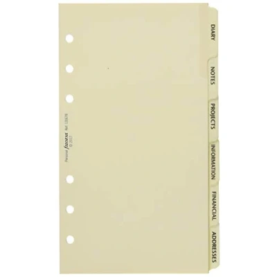 Abbildung von Filofax 131678 Personal Sachregister, creme