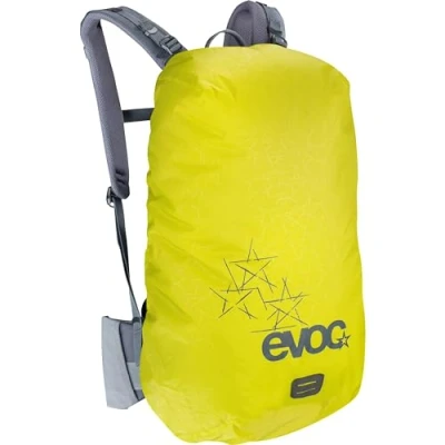 Abbildung von EVOC RAINCOVER SLEEVE Rucksack Regenschutz für Outdoorabenteuer, wasserdichte Schutzhülle (flexible Größenanpassung durch Kordelzug, reflektierender Druck, Größe: M, L)