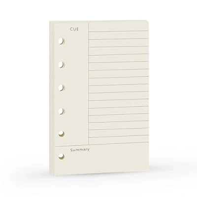 Abbildung von Harphia A7 Cornell Design Planner Refill 6 Holes Notebook Binder Refills, College Rule Note Linned Inserts for Filofax 100gsm Paper Pocket Size, 4.84 x 3.23