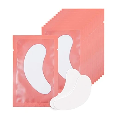 Abbildung von 100 Paare Augenpads Wimpernpads für Wimpernverlängerung Wimpernlifting Wimpern Färben Augen Patches Pad (Pink)