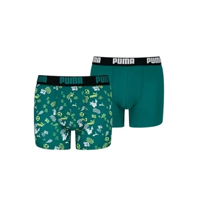 Abbildung von Puma Boy&#039;s Boxer Briefs, Green Combo, 122/128