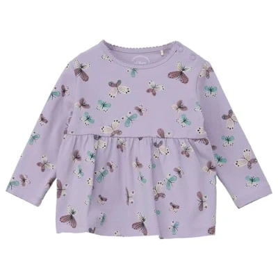 Abbildung von s.Oliver Baby 2149895 Langarmshirt mit Allover Print, 08A1 Weiß, 86