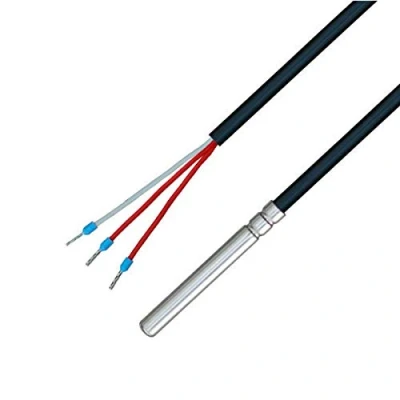 Abbildung von iOVEO 035HP01301 PT100 3 Leiter Temperaturfühler/Temperatursonde mit PVC Leitung bis 105C