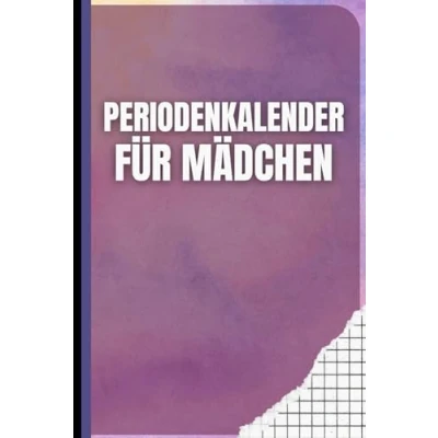 Abbildung von Periodenkalender für Mädchen: PMS Tagebuch junge Frauen zur Überwachung der Symptome, Stimmung und Blutung. Dokumentiere übersichtlich alle Ereignisse deiner Menstruation.