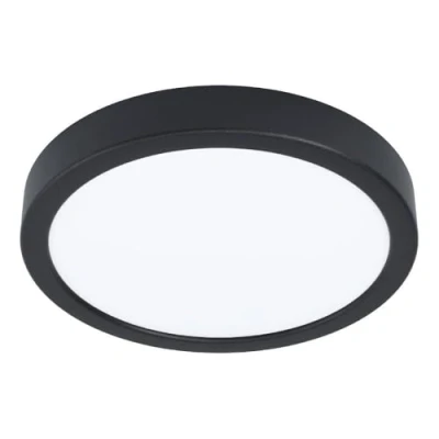 Abbildung von EGLO connect.z Smart Home LED Badezimmer Deckenleuchte Fueva 6 Z, ZigBee, App und Sprachsteuerung Alexa, warmweiß kaltweiß, RGB, dimmbare Bad Deckenlampe, schwarz, IP44, Ø 21 cm