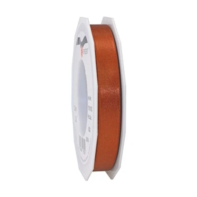 Abbildung von PRÄSENT C.E. Pattberg Satin Zimt, 25 m Satinband zum Einpacken von Geschenken, 15 mm Breite, Geschenkband Dekorieren &amp; Basteln, Dekoband, Anlass