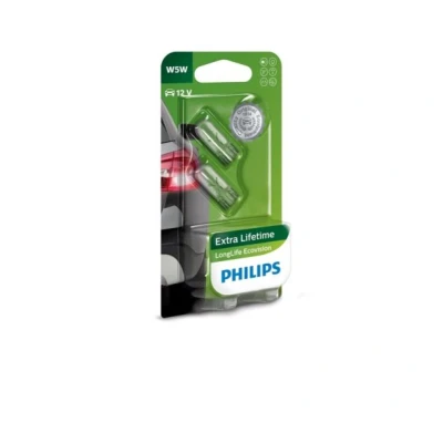Abbildung von PHILIPS LongLife EcoVision 12961LLECOB2 Glühlampe, Blinkleuchte 12 5 W5W, Glassockellampe FORD: Galaxy Mk2 MPV, BMW: 3 Coupe