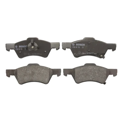 Abbildung von BOSCH 0 986 424 765 Bremsbelagsatz Low Metallic mit akustischer Verschleißwarnung Anti Quietsch Blech, Kolbenclip CHRYSLER: Grand Voyager IV