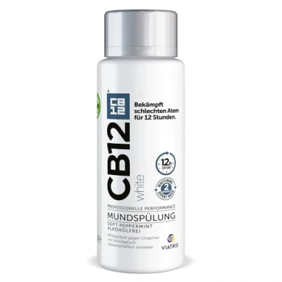 Abbildung von CB12 White Mundspülung: weißere Zähne und frischer Atem für 12h