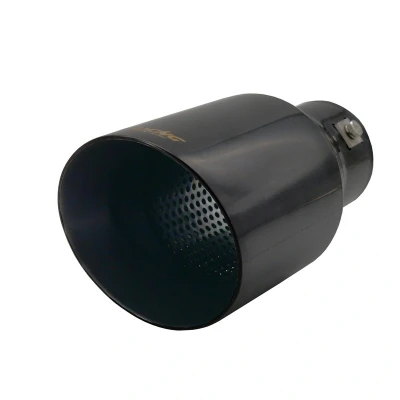 Abbildung von Simoni Racing TRX/106N Auspuffblende 102mm schwarz rund, gerade Edelstahl 210mm