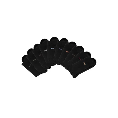 Abbildung von H.I.S 10PACK Socken, Herren, Größe: 39 42, Schwarz