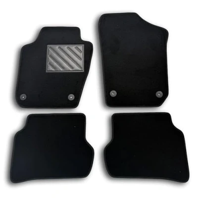Abbildung von Fußmatten für Seat Ibiza 6J 2008 2017 Fix rund, passgenau, rutschfest, Absatzschoner aus PVC, Fixieranker